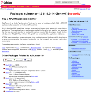 http://packages.debian.org/lenny/xulrunner-1.9