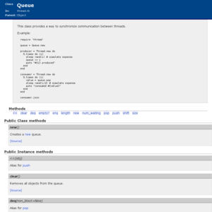 http://www.ruby-doc.org/stdlib/libdoc/thread/rdoc/classes/Queue.html